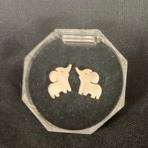 Tiny Stainless Steel Hypoallergenic Elephant Earrings